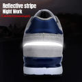 【selevn roind】 LARNMERN Winter Safety Shoes Men Slip On Steel Toe Shoes Women Construction Sneaker Breathable Lightweight AntiStatic Work Shoe.