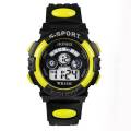 Boy Watch Waterproof Children Boy Digital LED Quartz Alarm Date Sports Wrist Watch Blue.