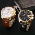 CURREN 8176 Fashion Big Dial Quartz Men Watch Popular Retro Leather Strap Metal Mens Watches Casual Waterproof Male Clock Часы. 