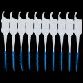 200Pcs/Box Soft Silicone Dental Floss Interdental Brush Disposable Teeth Stick Toothpicks Floss Tooth Pick Oral Care Brush Clean.