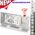 D Shop LED Digital Alarm Clock Projection Clock Projector Ceiling Clock with Time Temperature Display Backlight Snooze Clock for Home-Multicolor. 