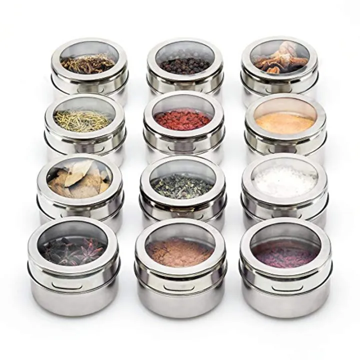 LMETJMA%20Magnetic%20Spice%20Jars%20With%20Wall%20Mounted%20Rack%20Stainless%20Steel%20Spice%20Tins%20Spice%20Seasoning%20Containers%20With%20Spice%20Label%20KC0305%20-%20Image%205