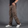 New Men Cargo Pants Mens Loose  Tactical Pants Multi-pocket Trousers Pantalon Homme Big Size 42 Male  Overalls. 