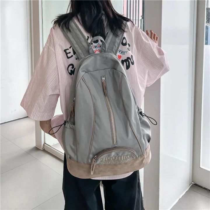 Aesthetic%20Backpack%20Large%20Capacity%20Women%20Laptop%20Backpack%20Daypack%20Casual%20Travel%20Nylon%20Backpack%20Waterproof%20School%20Bags%20for%20Girls%20-%20Image%202