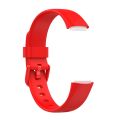 Watch Strap For Fitbit Luxe Silicone Color Buckle Watch Band, Size:L(White). 