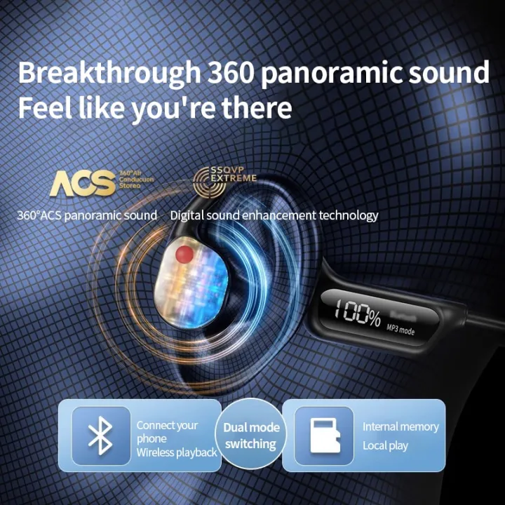POLVCDG%20X10%20Bone%20Conduction%20Bluetooth%20Headset%20Digital%20Display%20Swimming%20Waterproof%20to%20a%20Depth%20of%2030%20Meters%20Waterproof%20Built-in32G%20-%20Image%205