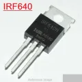 IRF640 IRF640PBF IRF 640 200V 18A 125W TO-220 N-Channel Power MOSFET 3 Pin Leads IC Power Transistors. 