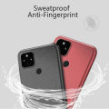 Top-Tier Option - Google Pixel 4A 5G for Tokifu Back Cover Matt Simple Solid Color Soft Silicon TPU Case. 
