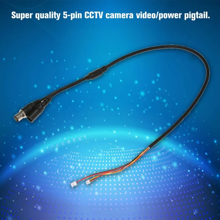 1pcs%2060cm%205%20Pin%20Analog%20BNC%20Video%20Cable%20Power%20Lead%20Wire%20F%20Video%20DC%20Jack%20Female%20Cord%20for%20Analog%20CCTV%20Camera%20Board%20-%20Image%206