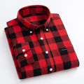 Cotton Long Sleeve Casual Check Shirt For Men. 