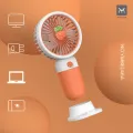 Cute Fruit Mini Hand Fan With Phone Holder,Summer Outdoor Cooler, USB Rechargeable Portable Handheld Fan for Student Pocket.