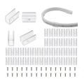 Neon Rope Light Mounting Brackets, 100PCS Neon Lights Install Fixing Clips Accessories for 6x12mm LED Neon Flex Strip. 