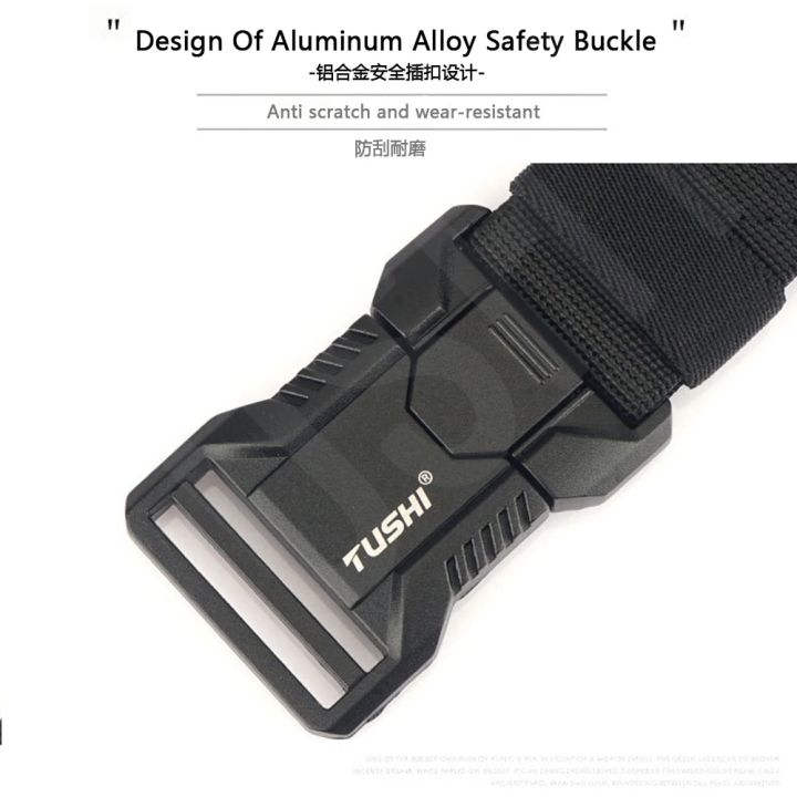 TUSHI%20New%20Unisex%20Elastic%20Belt%20Aluminium%20Alloy%20Quick%20Release%20Buckle%20Tough%20Stretch%20Nylon%20Men's%20Military%20Tactical%20Belt%20Accessories%20-%20Image%206