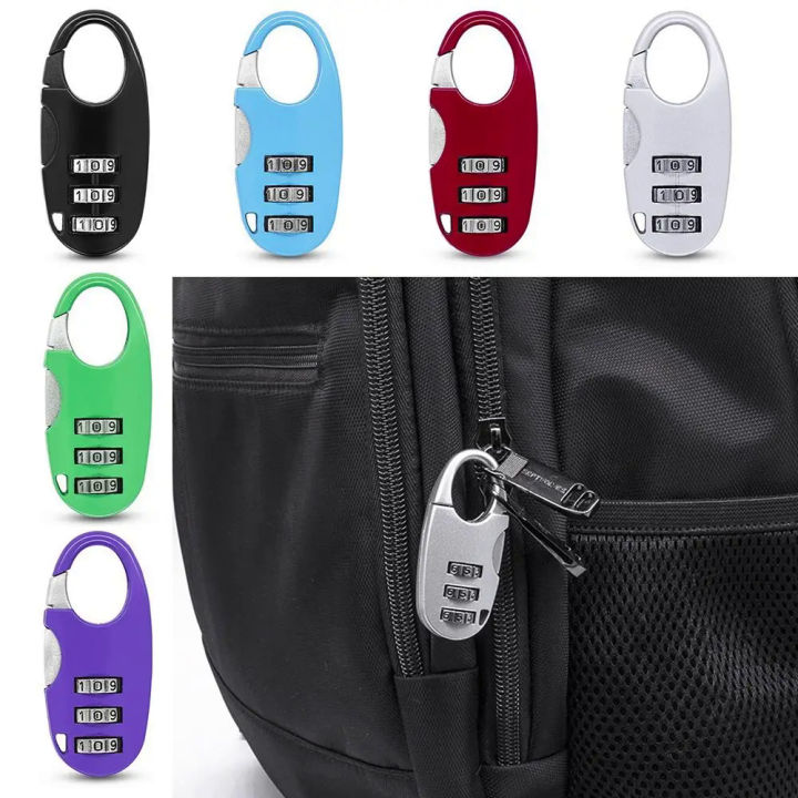 Combination Lock 3 Digit Password Lock Code Lock Zinc alloy Dormitory Cabinet Lock Security Tool Luggage Padlock Travel
