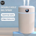 2L Double Spray Air Humidifier With Humidity Display Office Home Anion Essential Oil Diffuser USB Cold Fog Machine. 