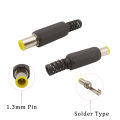 10Pcs/Lot DC Power Plug Solder Wire Connector 4.0/4.8*1.7mm 3.5*1.3mm 6.5*4.4mm 5.5*2.1/2.5mm DC Male Plug Socket Mount Adapter. 