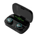 M10 TWS Wireless Earbuds With 2000mAh Power Bank & LED Display (Black). 