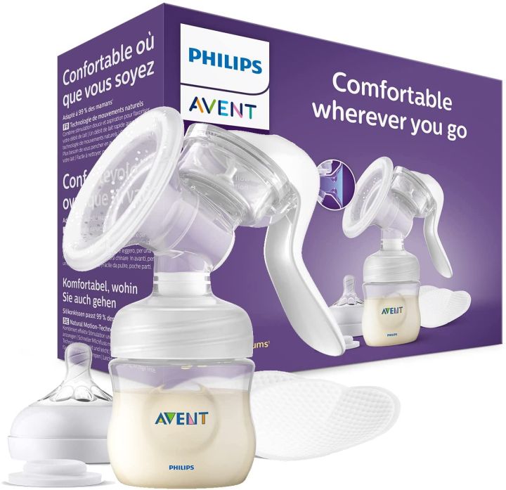 Philips Avent Comfort Manual Breast pump, Natural Motion
