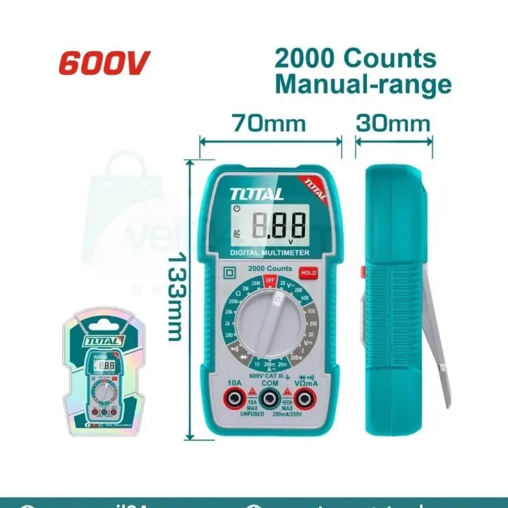 Digital%20Multimeter%20AC-600V%202000%20counts%20TOTAL%20Brand%20same%20as%20picture%20-%20Image%205