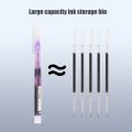 Exquisite Large Capacity Durable Straight liquid Roller Gel Pen Quick Drying 10 Colors Ink 0.5mm Ball Pen Student Writing Stationery School Office Supplies.