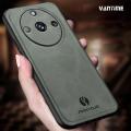 Vantime for Realme 11 Pro / 11 Pro+ Plus 5G Case PU Leather Magnetic Attraction Matte Back Cover. 