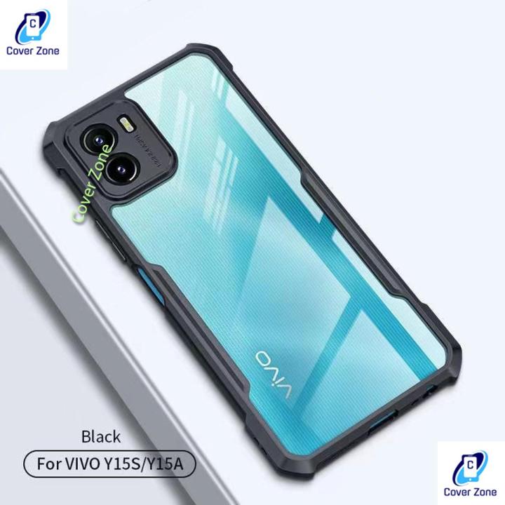 For Y15S / Vivo Y15A Transparent Cxunddo Shockproof Back Cover Phone Case - Redmi Note 11 Back Cover (Back Case Cover For Smartphone)