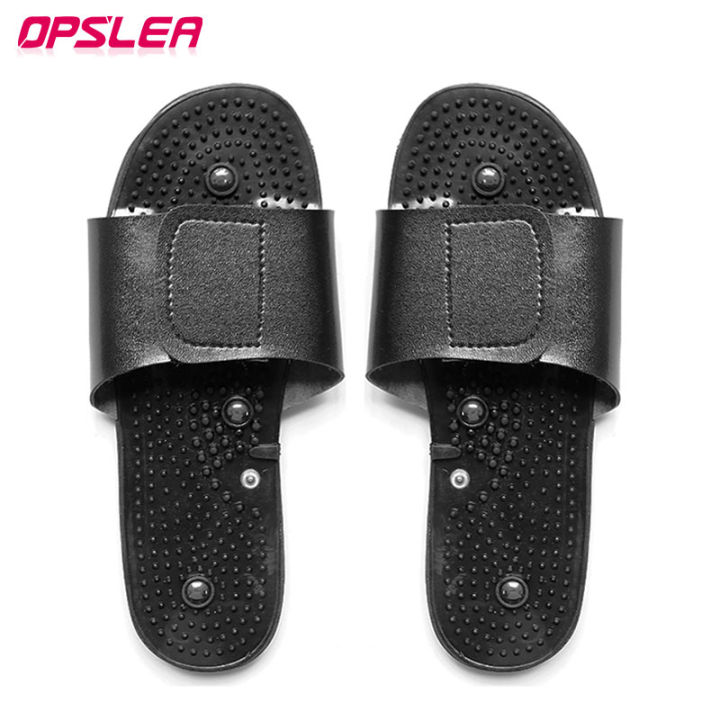 Electric EMS Tens Therapy Massager Slippers For Foot Massage Magnet Physiotherapy Foot Pain Relief Blood Circulation Slippers