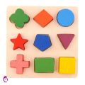 ♦♦ Kids Baby Wooden Learning Geometry Educational Toys Puzzle Montessori Early Learning. 