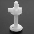 4PCS Toilet Seat Hinge Bolt Screws with Plastic Nuts and Washers.