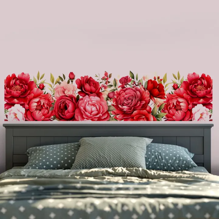 Red%20Rose%20Border%20Wall%20Sticker%20For%20Living%20Room%20Bedroom%20Drawing%20Room%20Kindergarten%20Decor%20Office%20Wall%20Decor%20Sticker%20-%20Image%202