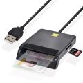 UTHAI X02 USB SIM Smart Card Reader For Bank Card IC/ID EMV SD TF MMC Cardreaders USB-CCID ISO 7816 for Windows 7 8 10 Linux OS. 