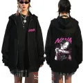 Anime Nana Osaki Zipper Hoodie Men's Harajuku Oversized Zip Up Sweatshirt Fashion Fleece Pullover Hooded Unisex Loose Streetwear. 
