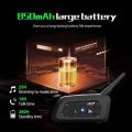 EJEAS V6 PRO+ Motorcycle Intercom Helmet Bluetooth Headset 6 Riders 800m Communicator Waterproof V5.1 Music Player Interphone. 
