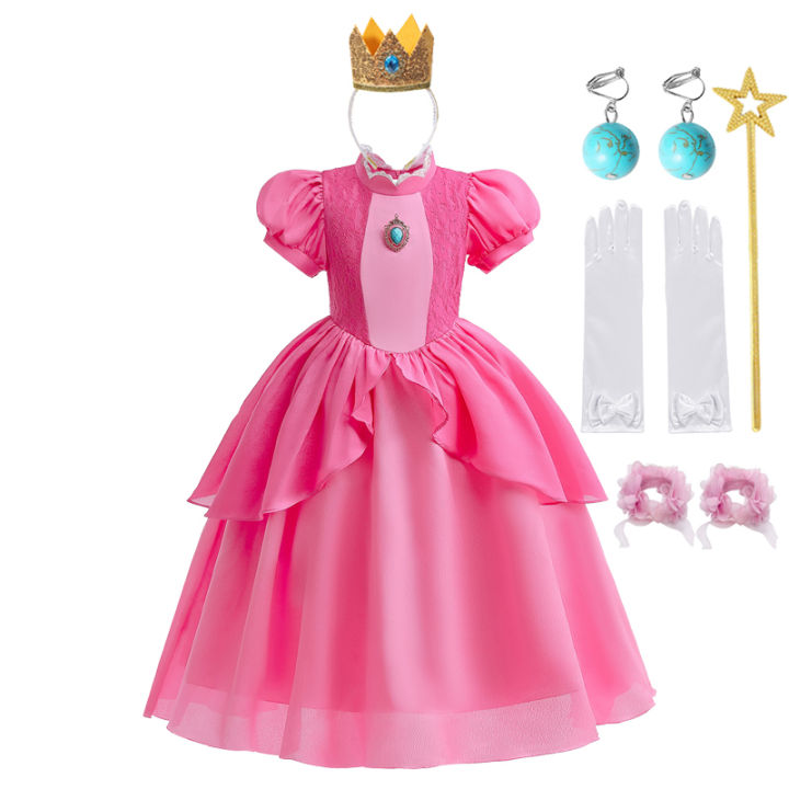 Carnival%20Halloween%20Vest%20Party%20Dress%20Kids%20Cosplay%20Princess%20Peach%20Elegant%20Dress%20Dress%20for%20Women%20Baby%20Kids%20Costume%202-10%20Years%20Old%20-%20Image%202