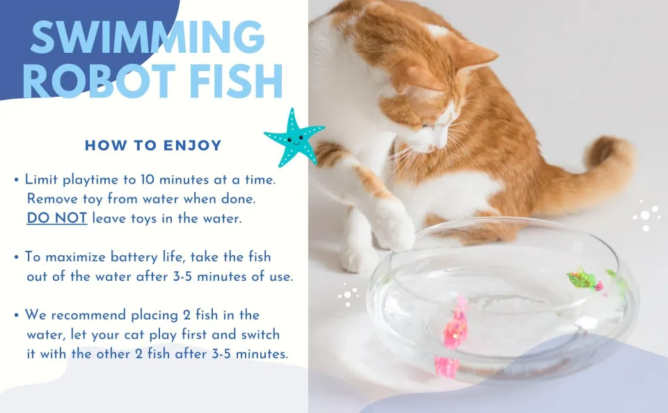 Cat Interactive Electric Fish Water Toy for Indoor Play Swimming