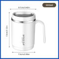 500ml Thermos Coffee Cup with Straw Stainless Steel Coffee Cup Mug with Lid Thermal Bottle for Coffee Mugs Thermal Cup Carry Mug. 