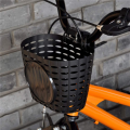 2X Kids Bicycle Basket, Children Plastic Front Handlebar Bike Basket for Storage, Black.