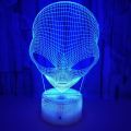 Alien 3D Illusion Lamp Acrylic Night Light with Touch Remote Hologram Table Lamp 7 Colors Changing Room Decor Birthday Gifts. 