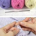 1pcs Stainless Steel Super Finished Crochet Hooks (Kushi Kata) for Fine Lace - Size 12 CM Length.
