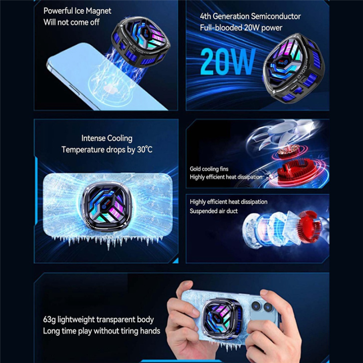 X76Pro%20Cell%20Phone%20Cooler,%20Phone%20Cooler%20Fan%20with%20Semi%20Conductor%20-%20Image%204