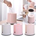 Household Round Paper Box Plastic Tissue Box Suitable For Kitchen Restaurant Bathroom Tissue Boxes Housewear Furnishings. 