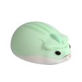 New Green Wireless Mouse Cute Hamster Design Mause 2.4G 1200 DPI Portable Computer Mice Gaming Gifts For Computer Laptop PC. 