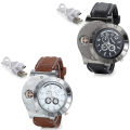 Windproof Lighter Watch Men'S Military USB Charging Hot Sports Casual Quartz Wristwatches Flameless Cigarette Lighter. 
