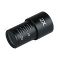 2pcs Biological Microscope Eyepiece 2X Barlow Lens for 23.2mm Mount Port Biological Microscope.