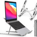 Aluminum Alloy Adjustable Portable Folding Notebook Stand Foldable Laptop Stand - bix super shop.