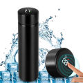 500Ml Temperature Display Vacuum Insulated Water Bottle , Flask Made Of Stainless Steel Coffee Cup, Smart Cup - Flask.