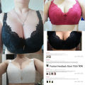 FallSweet Lace Bra Push Up Bra C / D Cup Plus Size Women Underwear Underwire Brassiere White Black Pink Blue 34 38 42 46 50. 