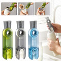 Bottle Cleaning Brush Dirt Removal Vacuum Cup Brush for Feeder (Multicolor). 