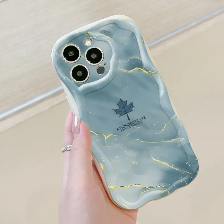 Hontinga%20for%20Redmi%2013%20Xiaomi%20Poco%20M6%204G%20Back%20Cover%20Maple%20Leaf%20Marble%20Cream%20Texture%20Phone%20Case%20Wavy%20Edge%20Soft%20Silicone%20Cover%20-%20Image%207