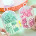 45Pcs/lot Color Binder Clips Set Mint Green Pink Purple Multi Paper Clips Kawaii Stationery Office Accessories School Supplies. 